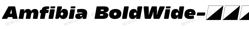 Amfibia BoldWide字体转换
